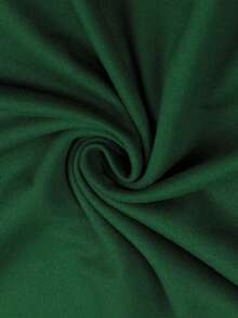 Plus Size Customized Graphic Print Long Sleeve Pajama Top, Fall & Winter, Cozy, Christmas - Green - View 4