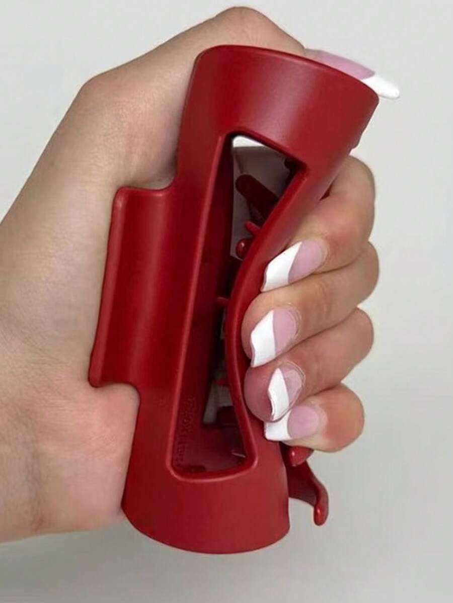 1 Kẹp tóc hình móng vuốt bằng cao su mềm màu đỏ lớn, Kẹp tóc chống va chạm đa năng, Phụ kiện tóc bền và thanh lịch dành cho nữ Phụ kiện tóc Kẹp tóc thời trang Kẹp tóc nữ Kẹp tóc thông thường Phụ kiện mùa thu Kẹp tóc thời trang mùa thu Mùa đông cho trang phục đi nghỉ dành cho phụ nữ