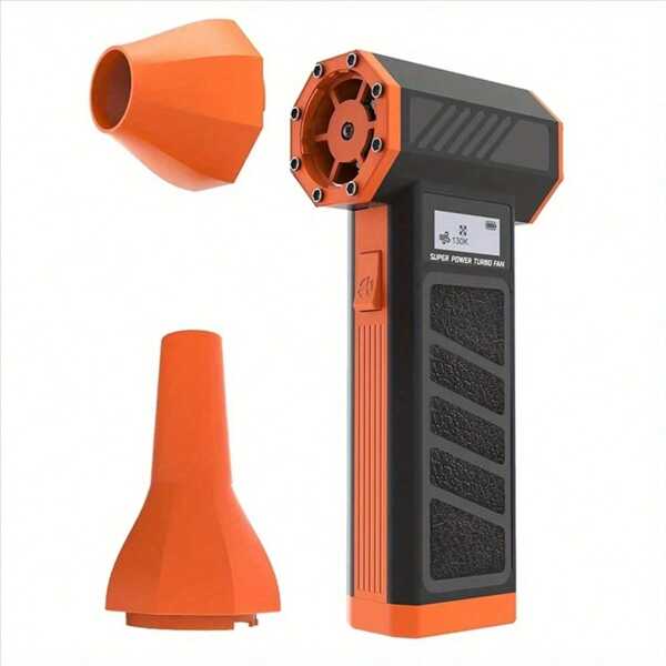 130,000 RPM Mini Turbine Fan, Electric Blower, LED Display, Brushless Motor, Four Speed Settings, Home Computer Cleaner