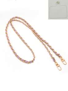 热销皮革链条肩带、夏季包包配件DIY肩带、手机挂绳（无彩色垫，配透明垫） - 彩色 - 查看 11