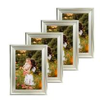 1 件/4 件现代简约银色拼贴相框，可展示 3.5x5 英寸、4x6 英寸、5x7 英寸、6x8 英寸、8x10 英寸照片，非常适合墙壁装饰、母亲节、父亲节、情人节、万圣节、圣诞节和其他节日（随机包含相纸） - 銀色 - 查看 6