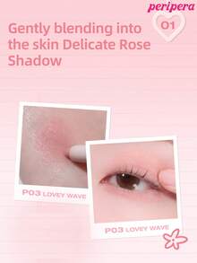 Peripera K-Beauty MOOD IN SHADE 眼影棒，附暈染刷頭，單色眼影筆，眼影、下眼線與眼袋筆，高光亮澤亮色筆，柔和自然暈染，輕盈順滑，日常妝容 - #P03 LOVEY WAVE - 查看 3