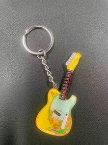 2025 - New Minimalist High-Quality Small Guitar Acrylic Keychain, Backpack Pendant Decoration, Suitable As Friend Gift, Party Favor, Perfect Gift, Birthday Gift