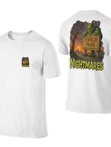 Summer Men's T Shirt Casual Round Neck Loose Tops Fashion Color Contrast Print T Shirt For Men Funny 3D Tee Street  Clothes