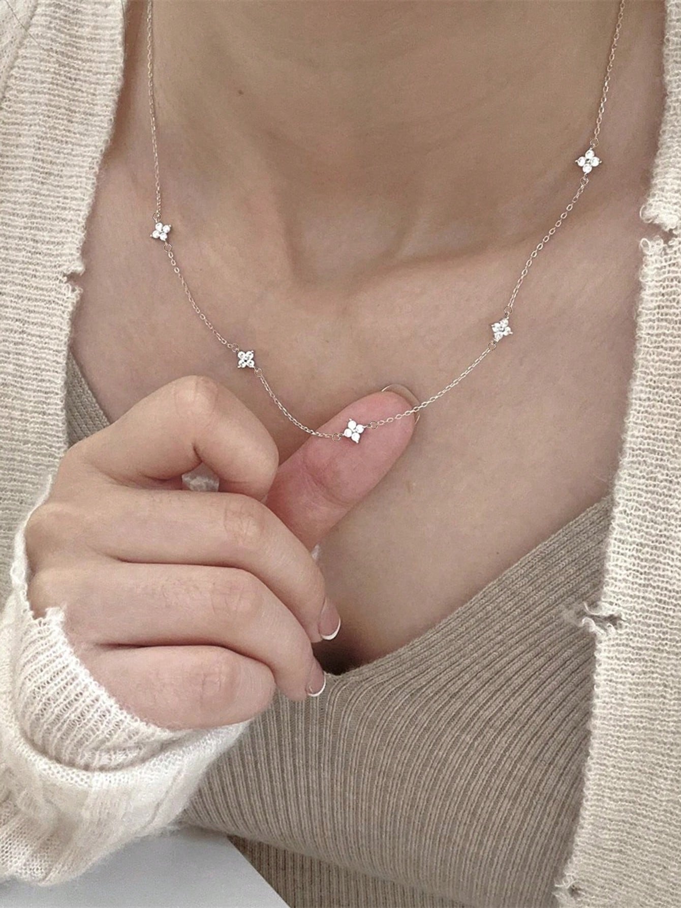 Layered tassel necklace