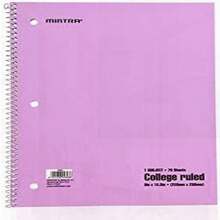 Mintra Office Spiral Notebooks - 1 Subject, 70 Sheets, College Ruled, 8inx10in, Bulk Pack, Pastel Covers, Set Of 6 - For School, Office, Business, Professional (04693) - Pastel-CollegeRuled - Xem 7
