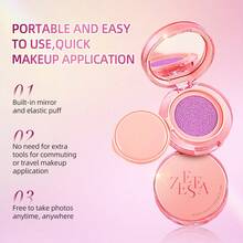 Zeesea VELVET CREAM BLUSH 霜状质地，气垫腮红更显好气色 - #03 Maple Leaf Red - 查看 6