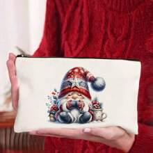 圣诞主题化妆包，多件套可选（1/5/10/20件），多功能珠宝袋，圣诞礼品袋，零钱包，糖果袋，带有圣诞老人，精灵，圣诞树和其他节日设计，是营造圣诞气氛的必备品，便携多用途实用布袋，充满节日气氛，圣诞节和新年聚会，派对，礼品分发和存储的必备包装袋，适合男士和女士