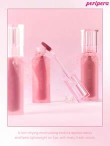 Peripera Son bóng K-Beauty Water Bare Tint, Son bóng dạng nước như gương, Son bóng dạng thủy tinh, Làm đầy môi, Dưỡng ẩm tự nhiên, Nhẹ, Tăng cường độ bóng lâu trôi, Thoải mái, Không dính, Có thể đắp mặt nạ, Không có màng trắng, K-Beauty, Trang điểm Hàn Quốc - #17 Rosy Boom Up - Xem 4