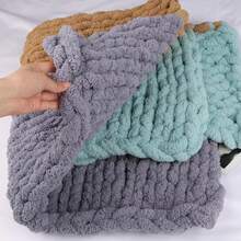 250g Super Chunky Chenille Yarn - Soft & Thick Polyester Fiber For DIY Handmade Knitting, Plush Texture Craft Yarn Suitable For Blankets, Pillows, Pet Beds, Scarves, Hats - Multi-Color Options Knitting Supplies, Knitting Yarn, Cozy Home Textiles, Textured Craft Materials, Fluffy Chenille Yarn - Multicolor - View 8