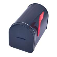 1pc Christmas Mailbox Tin Box, Gift Mailbox Tin Can, Mailbox Tin Can, Graduation Gift Storage Box, Halloween & Christmas Gift Storage Mailbox