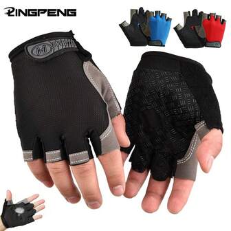 Çok İşlevli Yarı Parmak Spor Eldivenleri, Kaymaz ve Aşınmaya Dayanıklı Silikon Avuç İçi Pedleri, Depreme Dayanıklı Yastıklama, Fitness Bisikleti ve Diğer Senaryolar İçin Uygun