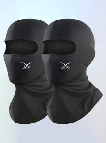 3个/1个/2个拉法帽面罩，男女通用滑雪面罩，防紫外线防风围巾，适用于摩托车、单板滑雪和自行车骑行