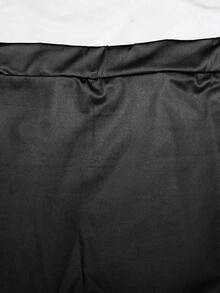 跨境欧美时尚女士修身印花长裤 - 黑色 - 查看 5