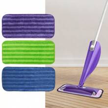 1/2/4/6pcs Replacement Pads For Wet Jet Mop: New Cationic Material, Microfiber, Machine Washable, Essential Kitchen Cleaning Tool, Suitable For All Floor Types, Back To School, Halloween, Christmas