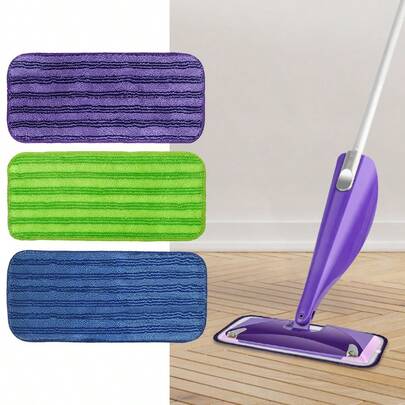 1/2/4/6pcs Replacement Pads For Wet Jet Mop: New Cationic Material, Microfiber, Machine Washable, Essential Kitchen Cleaning Tool, Suitable For All Floor Types, Back To School, Halloween, Christmas