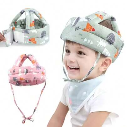 Gorro de aprendizaje para caminar de bebé anti colisión, nuevo dispositivo de protección de cabeza anti caída, almohadilla de protección de cabeza transpirable para bebé, almohada de cabeza anti caída, dispositivo de protección de cabeza anti golpes para bebé que aprende a caminar, gorro para todas las estaciones para bebé y niño pequeño