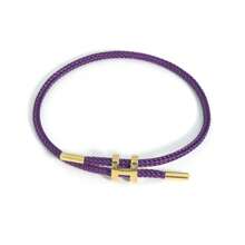 1pc Adjustable Stainless Steel Wire Rope Bracelet, 3D Hard Gold Plated - Adjustable Hand Strap - View 18