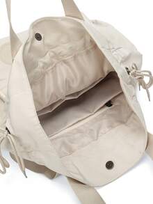 peach tree 桃树旅行背包，两用手提包和单肩包，笔记本电脑包，情侣包，防水隔层，大容量，多口袋，适合旅行、度假、健身、学校、商务、圣诞节、情人节礼物 - 白色 - 查看 5