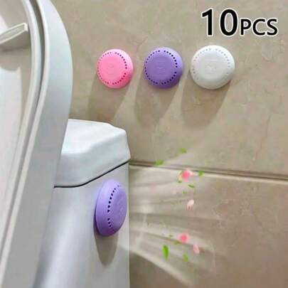 1/5/10pcs Long-Lasting Fragrant Air Freshener, Deodorizer, Solid Air Freshener, Comes With 1 Spare Shell - Aromatic Solid Deodorizer Sheets, Suitable For Home, Car, Bathroom, Bedroom, Closet And Toilet, Enhances Freshness In Bathroom, Bedroom, Car And Home, Ideal For Eliminating Odors In Closet And Toilet (Random Color Combination), Kitchen, Bathroom, Home, Household Items