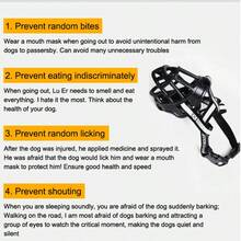 1 pieza Bozal ajustable para perros con diseño de cinturón reflectante, anti-mordedura, anti-ladrido y anti-alimentación, máscara protectora universal para mascotas