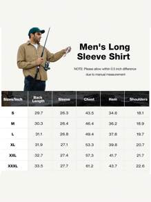 CAMEL CROWN Men's Long-Sleeve Sun-Protection Shirt Outdoor Quick-Drying Hiking Fishing Button-Down Shirt