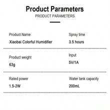 RAF 7 色 USB 加湿器和香薰机，2 种喷雾模式，定时，保持空气清新和植物健康，适合干燥季节，舒缓夜灯，适用于家庭、汽车、卧室，USB 供电加湿器带 7 色夜灯，26dB 安静运行，24 小时运行时间，水位指示器 - ABS 材质空气加湿器，适用于客厅、卧室、办公室，生日或圣诞节的绝佳礼物