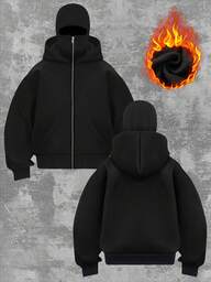 Sweat-shirt à capuche à double couche mode de rue hip-hop pour femmes, vêtement d'extérieur pour femmes en automne et en hiver. Vêtement d'automne et d'hiver polyvalent et simple pour femmes. Sweat-shirt à capuche à fermeture éclair longue et fraîche pour femmes, confortable avec intimité et complètes, Sweat-shirt à capuche à double capuche.