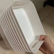 3 件多功能收纳盒 - 适用于化妆品、零食等 - 塑料收纳架，适用于厨房、浴室和宿舍卧室梳妆台收纳