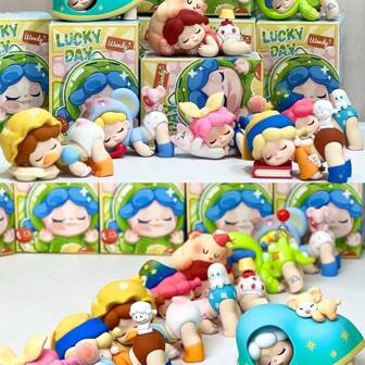 Series 2 Dream Collection Happy Little Things, Collectible Cards, Figurines, PVC Material Gift Decoration, Holiday Gift, Valentine's Day Gift, Birthday Gift, Premium Gift Box, Figurine Decor, Car Decor, Office Decor, Collection Series, Model Figurines, SSR Limited, BJD, Stress Relief