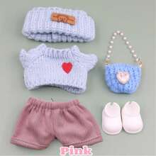 适用于拉布依娃娃衣服服饰毛衣配饰靴子拉布依秋冬毛衣套装1代2代娃娃通用配件，E鞋雨靴，1代鞋子 - 彩色 - 查看 17