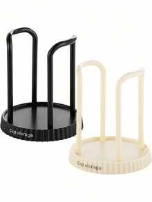 1pc Black And White Paper Cup Dispenser, Disposable Paper Cup Storage Rack For Party Gatherings, Paper Cup Distribution Rack For Party Dances, Restaurant Paper Cup Organizer, Mouthwash Cup Holder