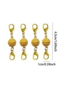 5pcs Fashion Magnetic Jewelry Clasps, Strong Magnet Necklace Clasp Closures Lobster Clasps Bracelet Converter Chain Extender For Jewelry Making - Multicolor - View 15