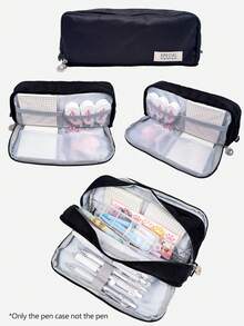 Nueva caja de lápices de gran capacidad y diseño creativo, caja de almacenamiento de artículos de papelería multifuncional para escritorio, adecuada para niños, niñas, estudio y trabajo, caja de lápices portátil, compañero de estudio, gran regalo. - Multicolor - Ver 15