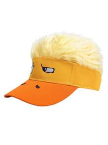 1pc Funny Novelty Yellow Duck Decorated Baseball Cap, Costume Hat For Stage Performance, Party, Street Fashion