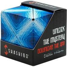 Christmas Present  Thanksgiving Gifts Shashibo Shape Shifting Box - Award-Winning Fidget W/ 36 Rare Earth Magnets - Fidget Cube Transforms Into Over 70 Shapes, Sensory Gift For Kids, Teens, And Adults (Spaced Out) - Hành tinh xanh - Xem 10