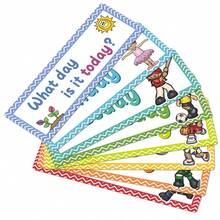 16PC English Week/Month Seasonal Word Card English Early Education Flash Card, Teaching Aids, (Week Card) Seasonal Card) Classroom Decoration, Commonly Used Word Cards, Erasable And Writable, Flash Cards, Puzzle (Some Accessories May Be Random)