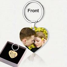 Customized Couple Photo Pendant, Cute Hanging Ornament, Creative Customized Car Keychain, Photo Customized Keychain, Pet Memorial Tag, Wedding Photo, Customized Couple Photo, Birthday Gift For Boyfriend, Birthday Gift For Girlfriend, Christmas Gift, Wedding Anniversary Gift, Valentine's Day Gift,Customized Keychains & Accessories,End Of Summer,Durable,Colorful,Cute,Adorable,Funny,Kawaii,Y2K,Stylish,Unisex,Casual,Custom,Personalized,Unique,Customized,Ideal Gifts For Him,Ideal Gifts For Her,Her,Boyfriend,Girlfriend,Family,Friends