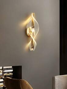 1 Stück / 2 Stücke moderne Wandleuchte, hochdurchlässiger Acrylkörper, LED-Streifen, geeignet für Schlafzimmer, Wohnzimmer, Büro, Nachttisch, Flur Dekorationsleuchten