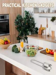 1/2 Stück Edelstahl Obst- & Gemüseausstecher, effizientes Küchengerät für Gurke, Paprika, Apfel, Tomate, Jalapeño - , einfach zu benutzender Haushalts-Entsteiner, Ausstecher für Gemüse & Obst