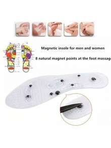 1 对穴位磁力按摩硅胶鞋垫 - 足部疲劳缓解按摩垫，男女通用尺码 35-48、学校、返校、旅行、旅行必需品、家居必需品、水疗、按摩工具、按摩、按摩器、水疗 - 彩色 - 查看 4