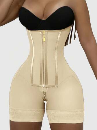 1 件哥伦比亚高腰塑身短裤、塑身裤、拉链开合、瘦身收腹塑身衣、塑身衣、适合各种场合、腹部塑身提臀内衣