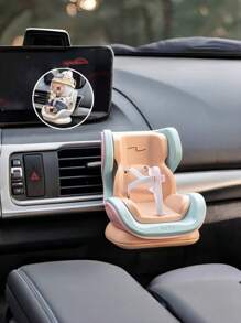 高品质汽车出风口夹和桌面支架，适用于15-18厘米娃娃收藏家和拼图盒爱好者，设计精美，并配有优质汽车配件收纳盒。