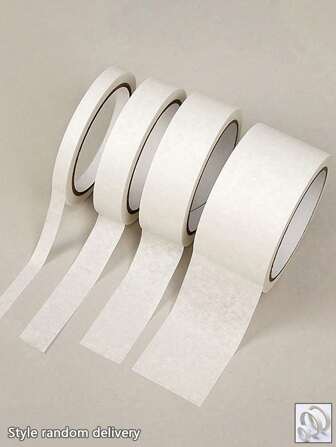 10mm/20mm/30mm/50mm Width Masking Tape, Art Masking Tape, Paint Masking Tape, Wall Masking Tape, Decorative Masking Tape, High Adhesive White Masking Tape, Wholesale Crinkle Paper Masking Tape For Spray Painting