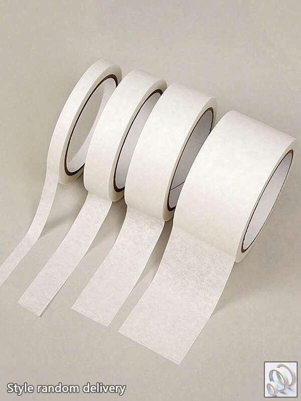 Cinta adhesiva de enmascaramiento de 10 mm/20 mm/30 mm/50 mm de ancho, cinta adhesiva de enmascaramiento para arte, cinta adhesiva de enmascaramiento para pintura, cinta adhesiva de enmascaramiento para paredes, cinta adhesiva de enmascaramiento decorativa, cinta adhesiva de enmascaramiento blanca de alta adherencia, cinta adhesiva de enmascaramiento de papel arrugado al por mayor para pintura en aerosol