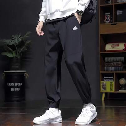 Adidas 男子新款梭織快乾運動褲跑步長褲