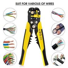 Non-Slip Crimper Cable Cutter Automatic Wire Stripper Multifunctional Stripping Tools Crimping Pliers Terminal 0.2-6.0mm² Tool - Multicolor - View 10