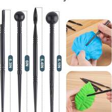 25pcs Air-Dry Clay Modeling Tool Kit Set, Suitable For Adults, Ceramic Polymer Clay Sculpting Pottery Tools, Pottery Crafts, Embellishment, Baking, Carving, Painting, Shaping, Molding