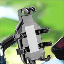 New Choice For Cycling! Motorcycle Phone Holder - Super Strong Vibration Resistance, 360 ° Free Rotation, Suitable For All Phones, Easy Navigation At Any Time Without Obstruction! - Black - View 3