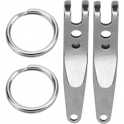 Clip de Suspensi?¡ì?n, Acero Inoxidable Clip para Llavero de Suspensi?¡ì?n Hebilla R?¡ì?¨¦pida Clip de Bolsillo para Herramientas Deportivas Porta Llaves Otros suministros para acampar de escalada : Deportes y Aire Libre